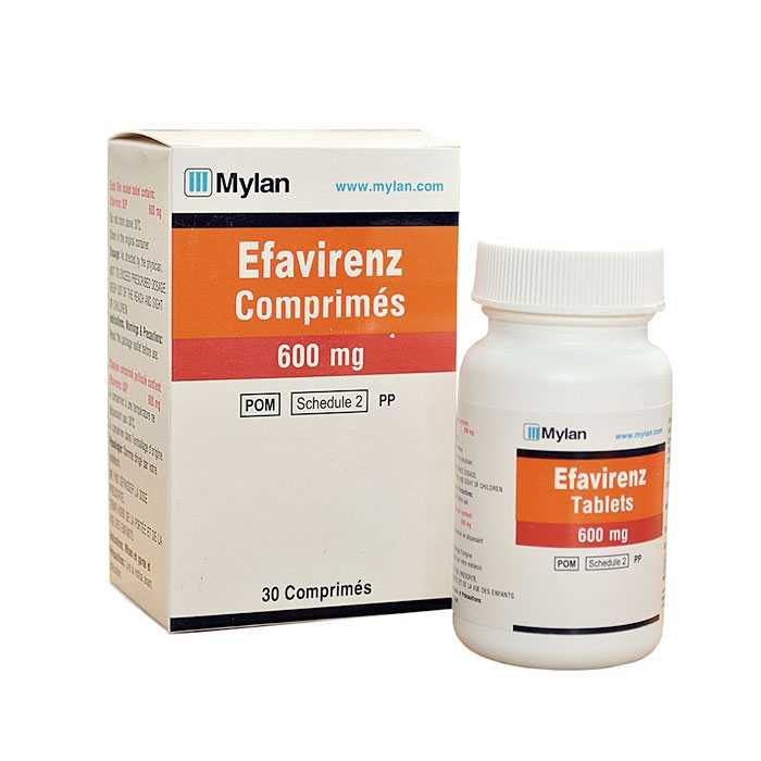 Efavirenz 600mg Mylan điều trị HIV 30 viên Efavirenz 600mg Mylan điều trị HIV 30 viên