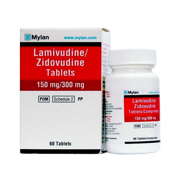 Lamivudine 150mg Zidovudine 300mg 60 viên