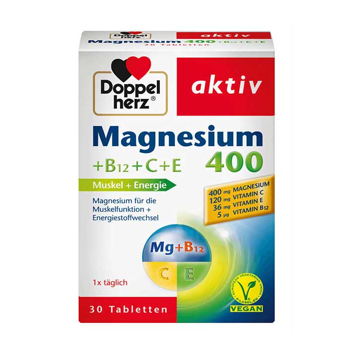 Magnesium 400 Doppelherz hỗ trợ hệ thần kinh 30 viên