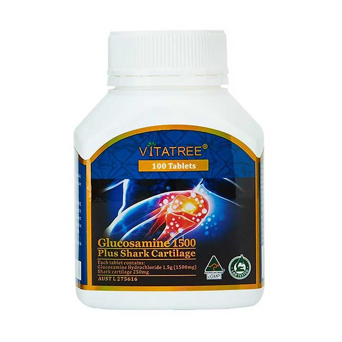 Glucosamine 1500 Shark Cartilage Vitatree 100 viên