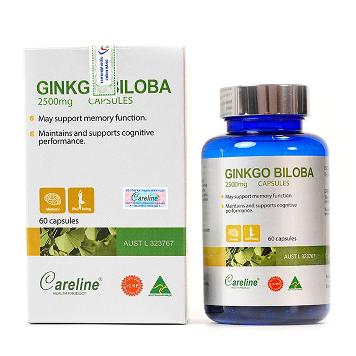 Ginkgo Biloba 2500mg giúp bổ não 60 viên