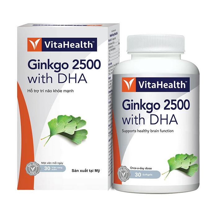 Ginkgo 2500 with DHA 30 viên