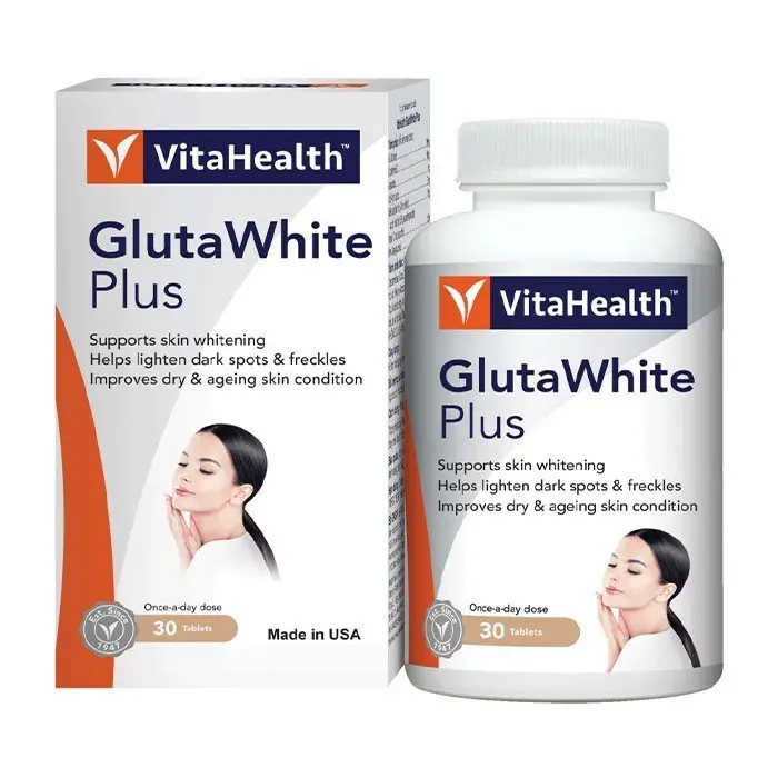 GlutaWhite Plus giúp trắng da 30 viên