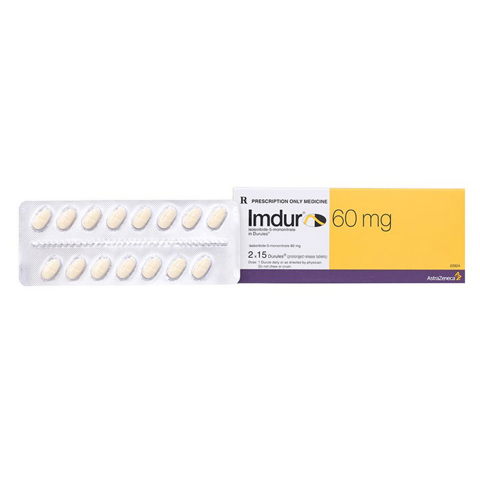 Imdur 60mg trị đau thắt ngực 30 viên