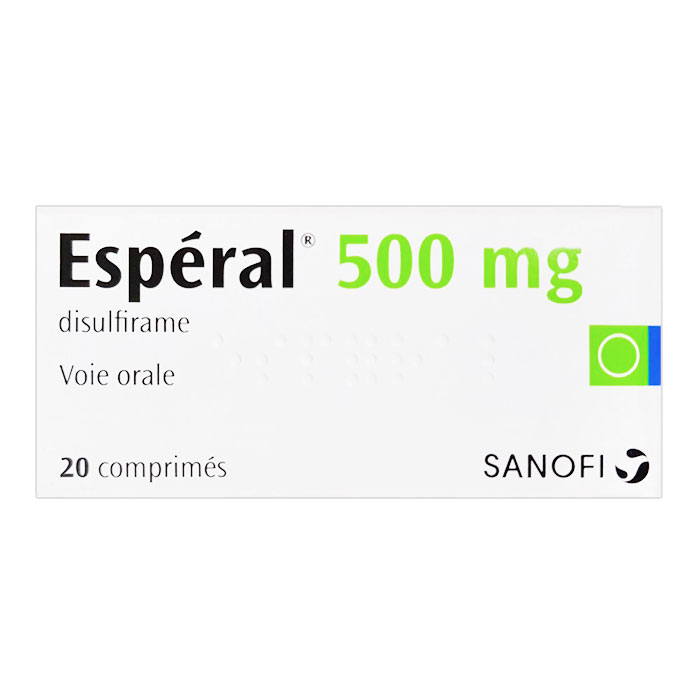 Esperal 500mg trị nghiện rượu 20 viên