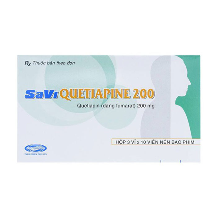 Savi Quetiapine 200 điều trị tâm thần 30 viên