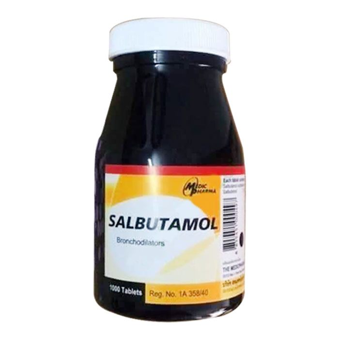 Salbutamol 2mg điều trị bệnh hô hấp 1000 viên