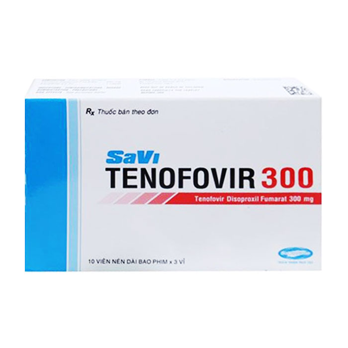 Savi Tenofovir 300mg điều trị viêm gan B, HIV 30 viên