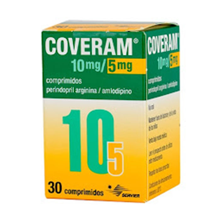 Coveram 10mg/5mg điều trị tăng huyết áp 30 viên