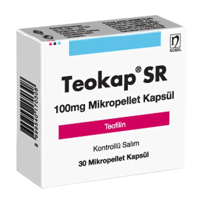 Teokap SR 100mg phòng ngừa hen phế quản 30 viên