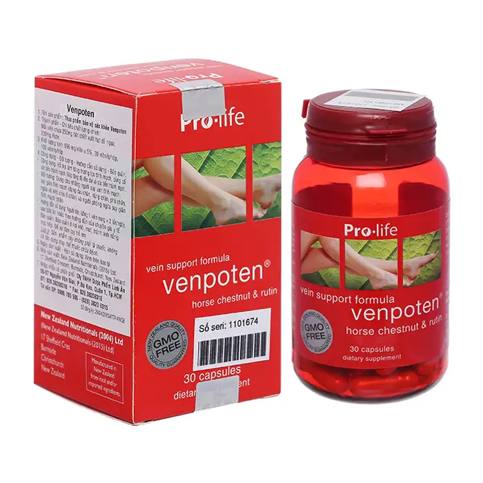 Viên uống giãn tĩnh mạch Venpoten