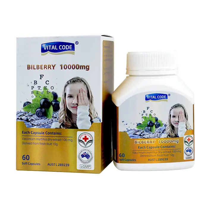 Viên uống bổ mắt Bilberry 10000mg Vital Code