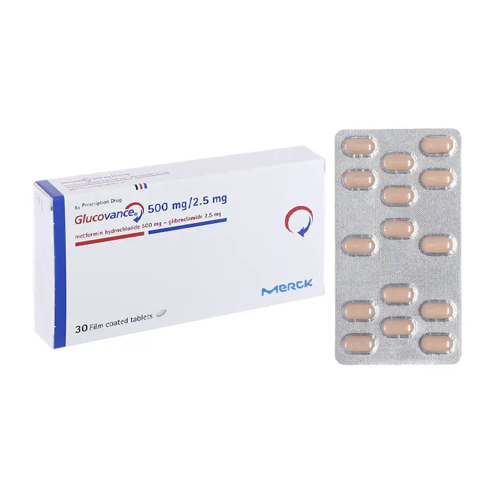 Thuốc tiểu đường Glucovance 500mg/2.5mg