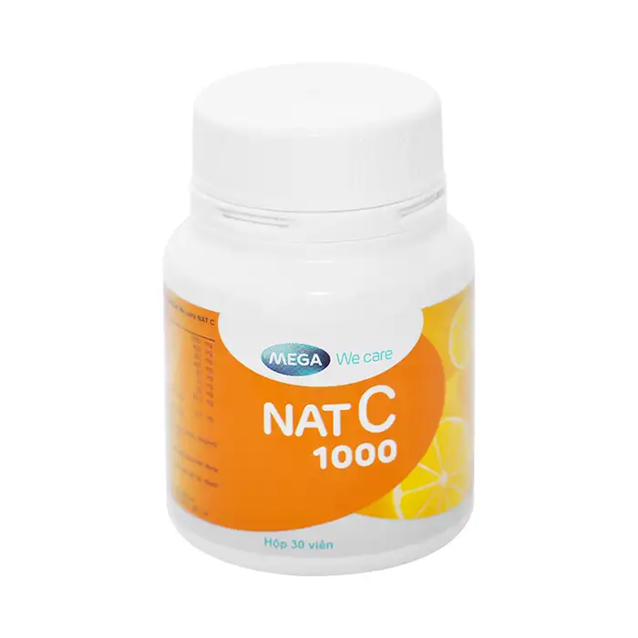 Nat C 1000 Mega 30 viên - Viên uống bổ sung Vitamin C