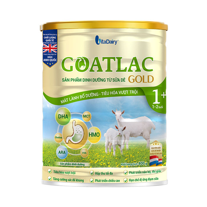 Sữa dê Goatlac Gold 1 + Vitadairy 800g