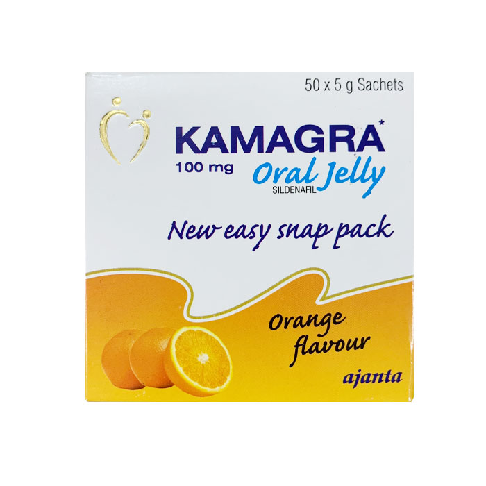 Kamagra Oral Jelly 100mg 50 gói hương cam