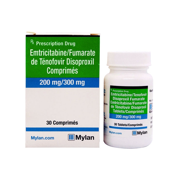 Emtricitabine 200mg Tenofovir 300mg Mylan 30 viên