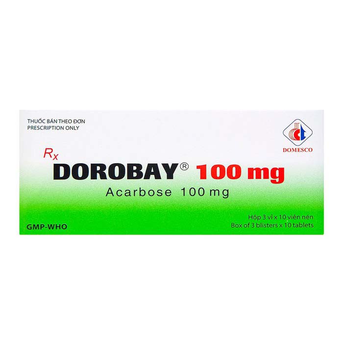 Dorobay 100mg Domesco điều trị đái tháo đường 30 viên