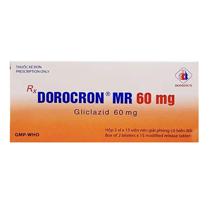 Dorocron MR 60mg Domesco điều trị đái tháo đường 30 viên