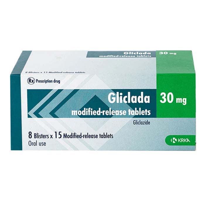 Gliclada 30mg KRKA điều trị bệnh tiểu đường 120 viên