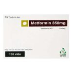 Metformin 850mg TV.Pharm điều trị bệnh đái tháo đường 100 viên