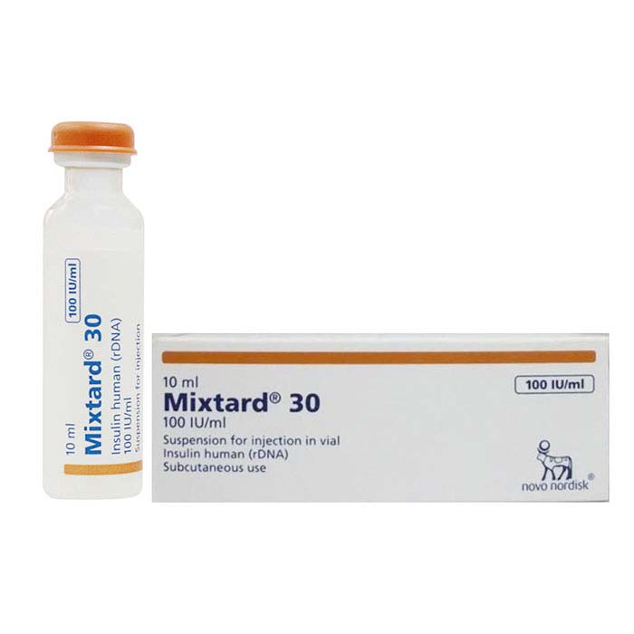 Mixtard 30 Novo Nordisk điều trị bệnh tiểu đường 10ml