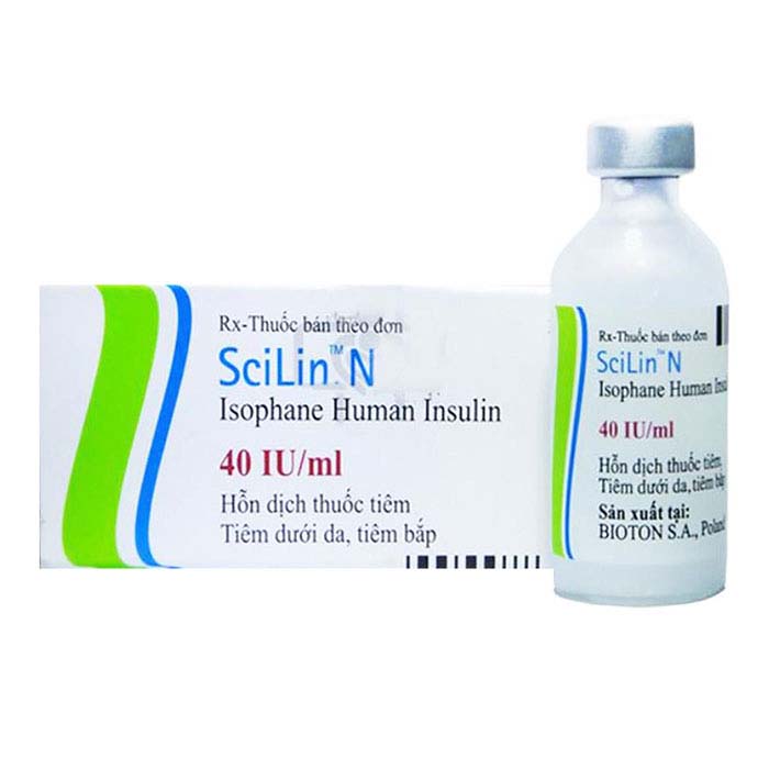 Thuốc tiêm tiểu đường SciLin N 40IU/ml Bioton 10ml