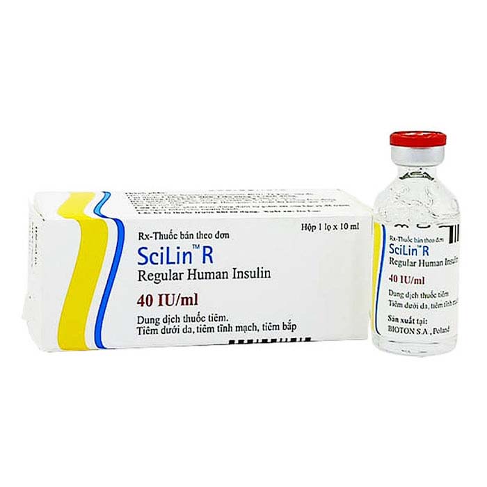 Thuốc tiêm tiểu đường SciLin R 40IU/ml 10ml