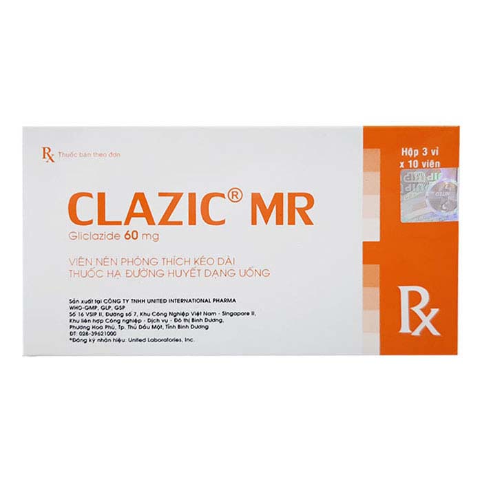 Clazic MR United điều trị đái tháo đường 30 viên