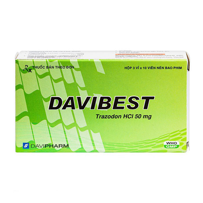 Davibest 50mg Davipharm làm giảm triệu chứng bệnh trầm cảm