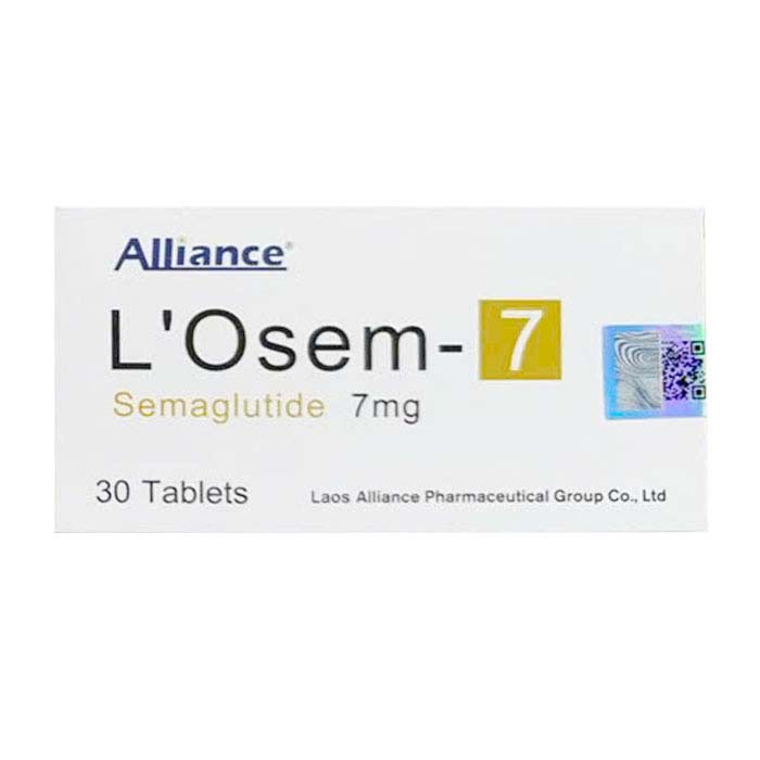 L'Osem 7mg Alliance điều trị đái tháo đường type 2 hộp 30 viên