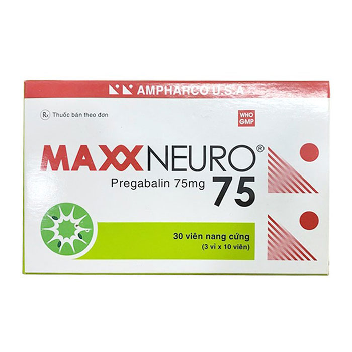 Maxxneuro 75 Ampharco điều trị đau dây thần kinh, động kinh