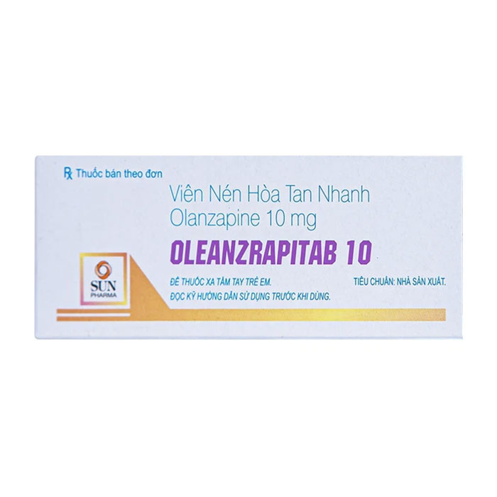 Oleanzrapitab 10 Sun Pharma điều trị bệnh tâm thần phân liệt