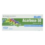 SaVi Acarbose 50 điều trị đái tháo đường 100 viên