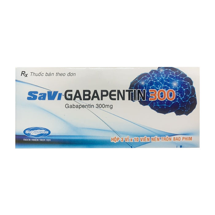 Savi Gabapentin 300 điều trị bệnh động kinh 30 viên