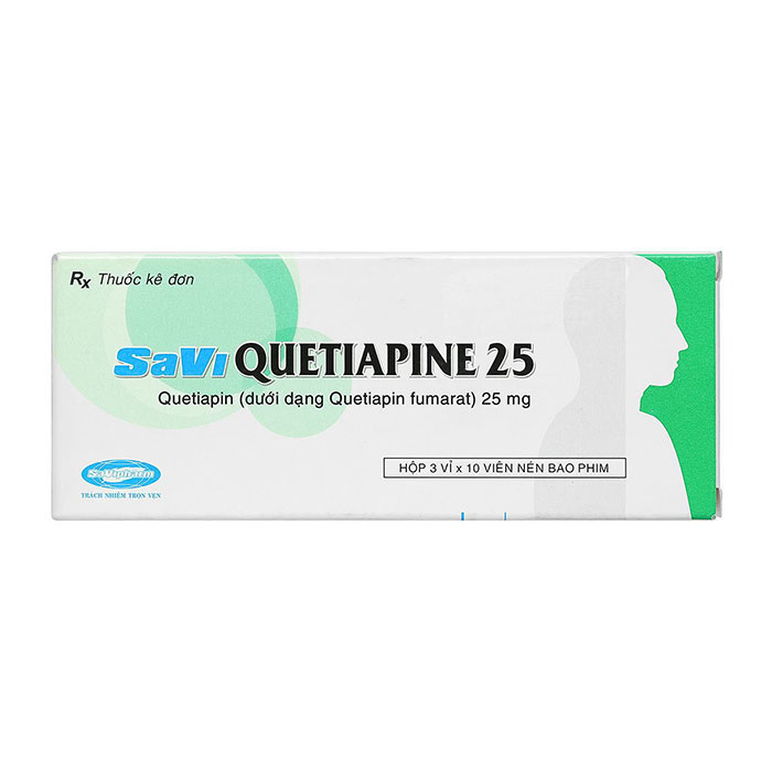 Savi Quetiapine 25 điều trị tâm thần phân liệt