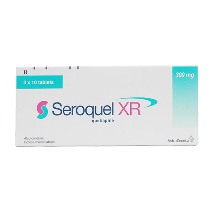 Seroquel XR 300mg AstraZeneca điều trị tâm thần phân liệt