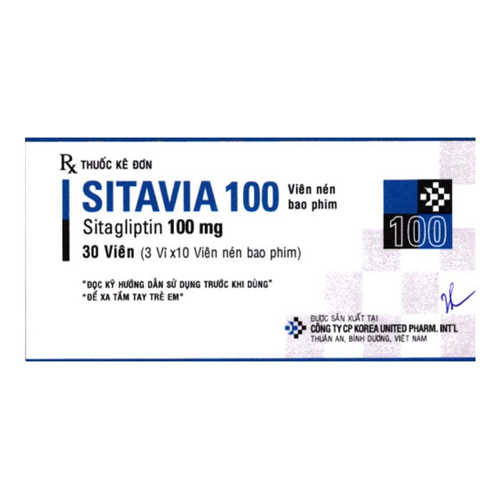 Sitavia 100 United điều trị đái tháo đường 30 viên
