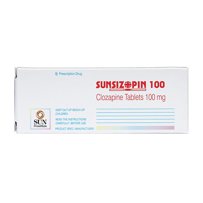 Sunsizopin 100 Sun Pharma điều trị tâm thần phân liệt
