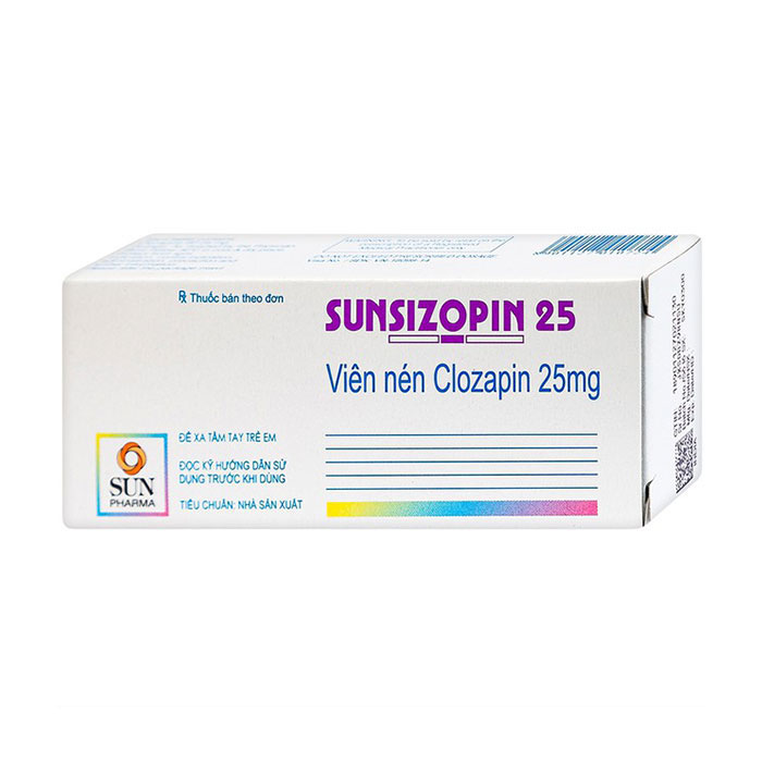 Sunsizopin 25 Sun Pharma điều trị chứng tâm thần phân liệt