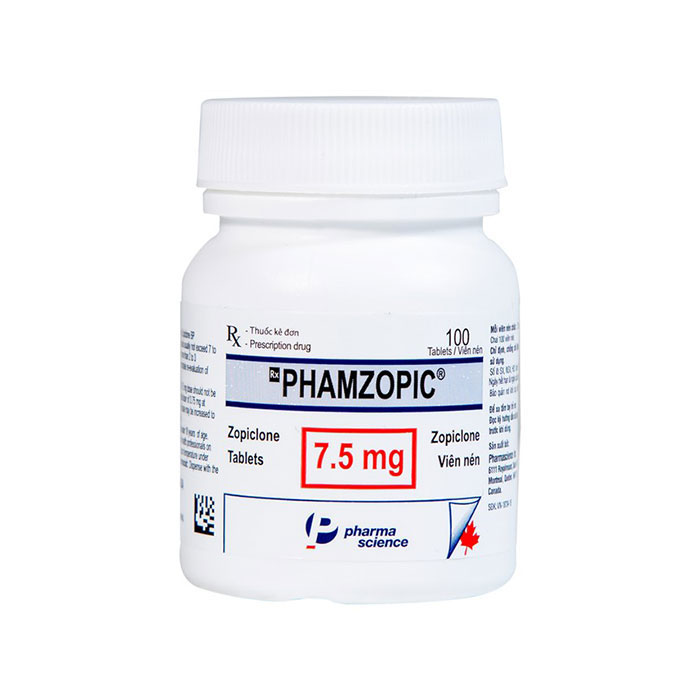 Phamzopic 7.5mg Pharmascience điều trị rối loạn giấc ngủ