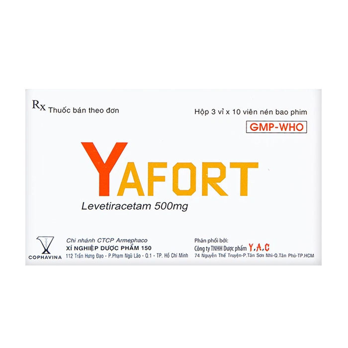 Yafort 500mg Cophavina điều trị động kinh cục bộ