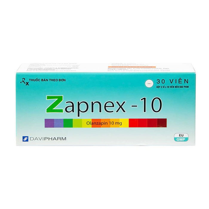 Zapnex 10 DaviPharm điều trị tâm thần phân liệt