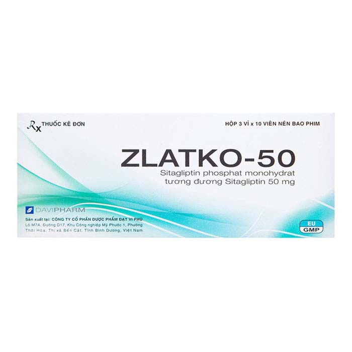 Zlatko-50 DaviPharm điều trị đái tháo đường 30 viên