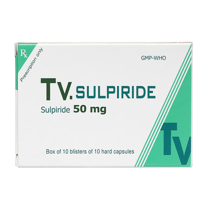TV.Sulpiride 50mg TV. Pharm điều trị chứng rối loạn tâm thần phân liệt