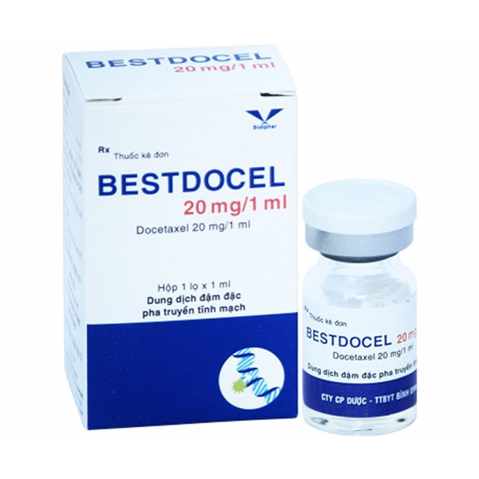 Bestdocel 20mg/1ml Bidiphar điều trị ung thư vú, phổi
