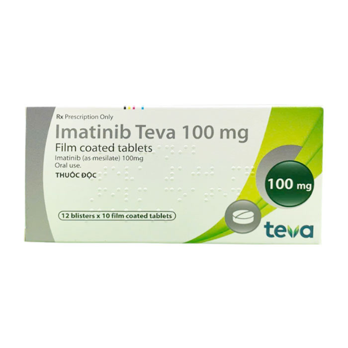 Imatinib Teva 100mg dùng trong điều trị ung thư bạch cầu tuỷ mạn