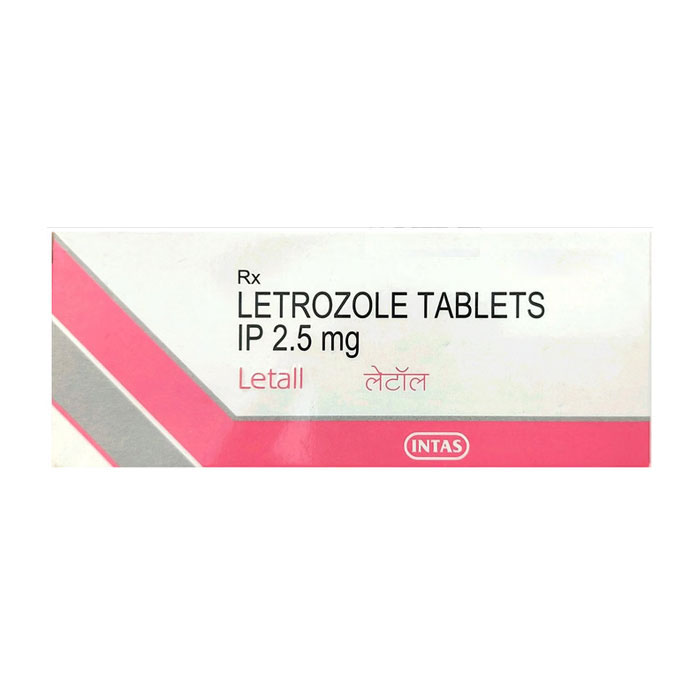 Letall 2.5mg Intas điều trị ung thư vú