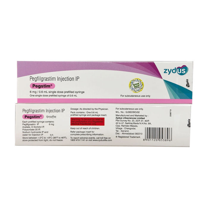 Pegstim 6mg Zydus điều trị ung thư 1 lọ