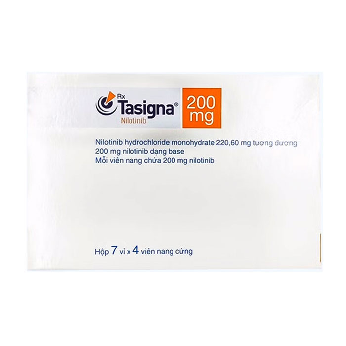 Tasigna 200mg Novartis điều trị bạch cầu tủy mạn